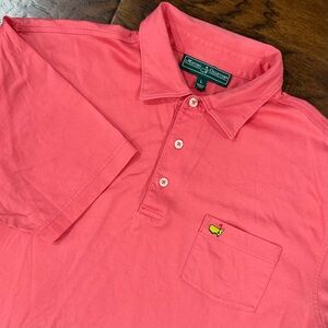 Masters Collection Augusta National Golf Club Pocket Polo Mens Large Pink